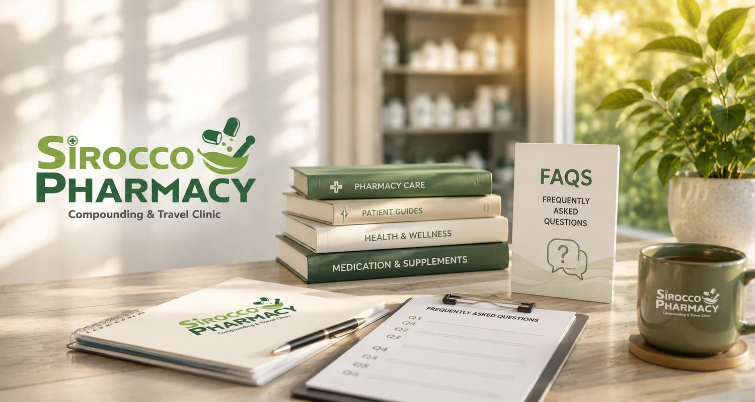 Pharmacy FAQ resources at Sirocco Pharmacy in Calgary