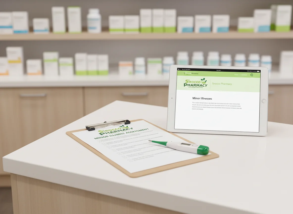 Minor illness assessment service at Sirocco Pharmacy in Calgary SW