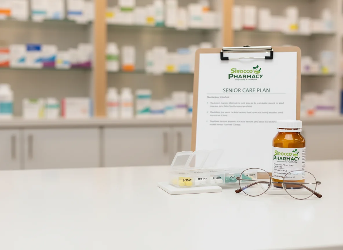 Senior care medication organization support at Sirocco Pharmacy in Calgary SW